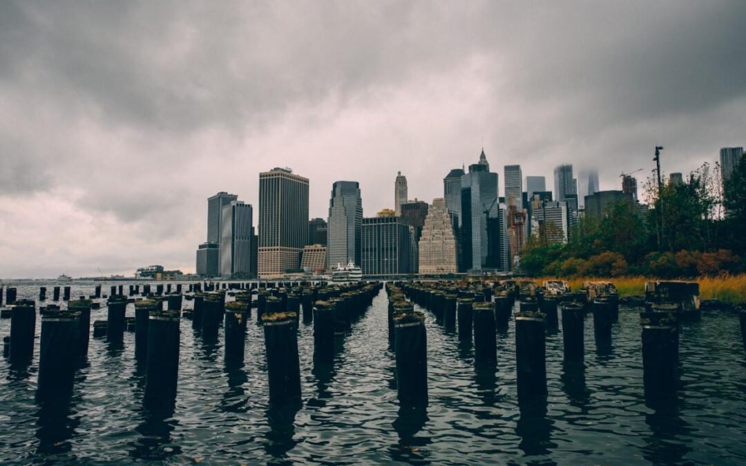 The floating park on the Hudson River 